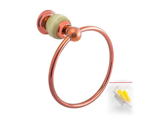 Desain Baru Aksesoris Kamar Mandi Towel Ring Kuningan dan Bowlder & Rose Gold Plating