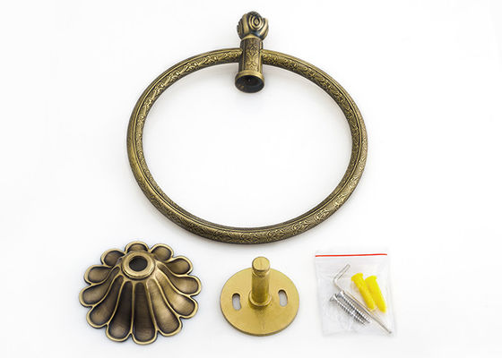 Desain Dekoratif Kamar Mandi Aksesoris Towel Ring dengan Bahan Kuningan Antik