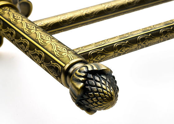 Desain Modern 886g Ringan Double Towel Bar Antique Brass Kamar Mandi