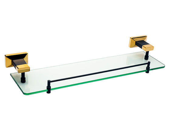 Emas Modern Glass Rak / Wall Mount Toothbrush Holder Aksesoris Kamar Mandi