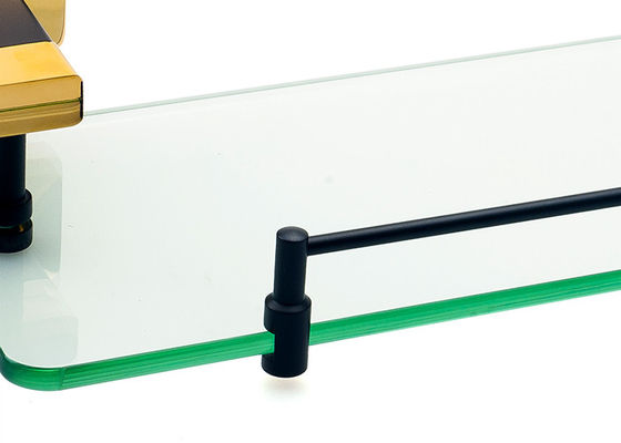 Emas Modern Glass Rak / Wall Mount Toothbrush Holder Aksesoris Kamar Mandi