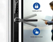 Kerangka Aluminium sempit Bluetooth Smart Door Lock Untuk Apartemen