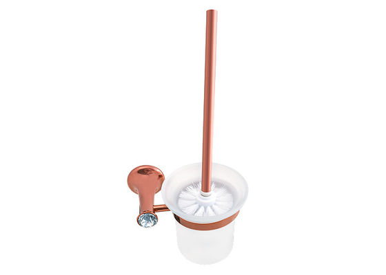 Alloy Seng dan Aksesoris Kamar Mandi Kristal Toilet Brush & Holder Desain Modern
