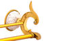 Emas Double Towel Bar Dekorasi Kamar Mandi Perhiasan Perhiasan Kuningan Ring Untuk Rumah
