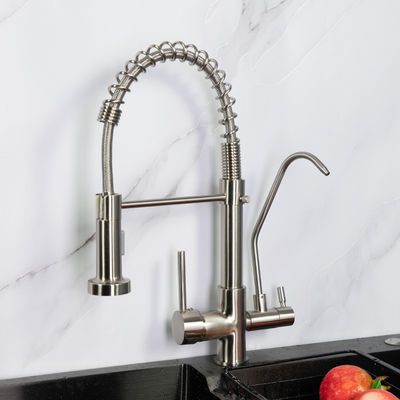 Faucet Dapur Pintar Tiga Cara 2.2 GPM 80 PSI Hitam Dan Nikel Warna