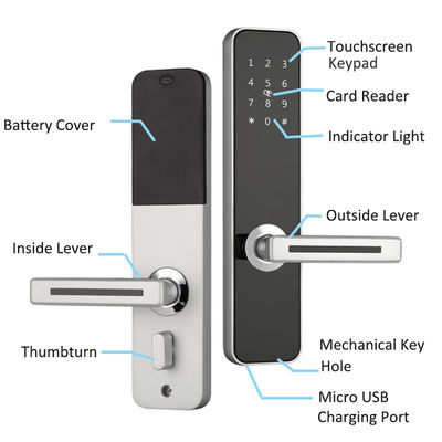 Bluetooth Elektronik Keypad Kunci Pintu Anti Pencurian Kunci Tanpa Masuk