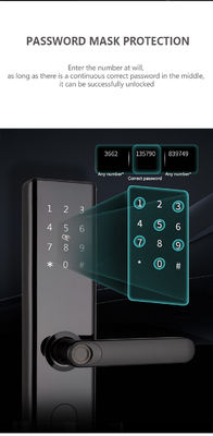 WiFi TTLOCK Smart Door Lock Biometric Fingerprint Door Handle Kunci Kunci Digital