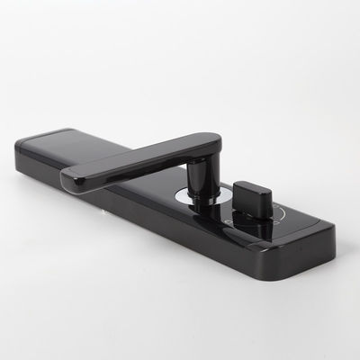 Hitam Smart Standar Eropa Mortise Door Lock APP Fungsi Wifi