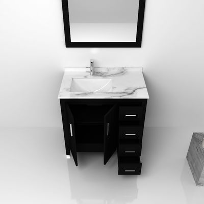 Putih Solid Kayu Kamar Mandi Lemari Vanity / lemari wastafel wastafel