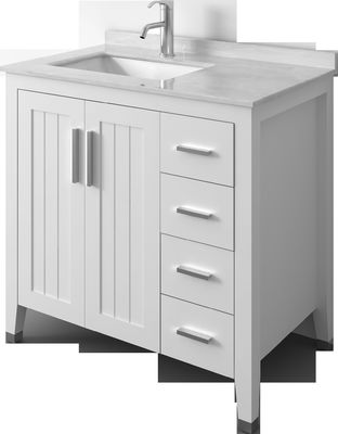 Putih Solid Kayu Kamar Mandi Lemari Vanity / lemari wastafel wastafel