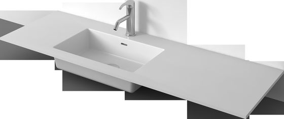 Set lemari kamar mandi yang dipasang di dinding dari batu marmer buatan / lemari kamar mandi berdiri di lantai