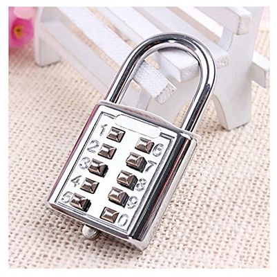 Mini Pencet tombol kode reset kombinasi gembok 10 Pin olahraga loker