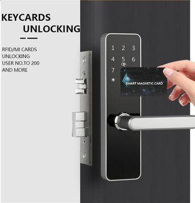 Smart Door Lock Keyless NFC / IC Card Unlock Touchscreen Keypad Hotel APP