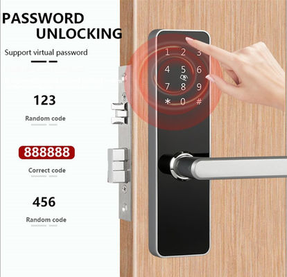 Aluminium Alloy Cat Finish Bluetooth Door Lock Remote Control Dengan Konektivitas Bluetooth / Wi-Fi