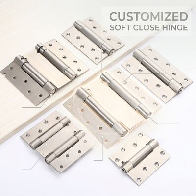 Genggaman Self-Pembukaan 4 " 5 " 6 " Soft tutup pintu Spring Genggaman stainless steel