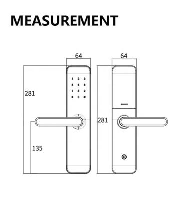 Bluetooth WiFi RFID Smart Keyless Kunci Pintu Untuk Pintu Masuk Rumah Pintu Kamar