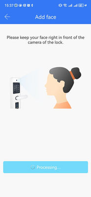Aluminium Commercial Smart Lock Video Cat Eye Palm Vein Unlocking IP65