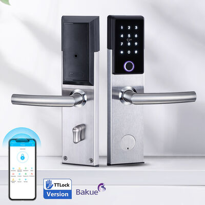 Kunci Pintu Cerdas Firerated 120 menit  Dicat  Akses Aman Bluetooth WiFi Kode Kartu Pilihan Kunci Mekanik