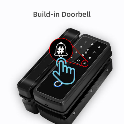 RoHS Smart Bluetooth Kunci Sidik Jari Untuk Pintu Kaca