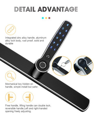FPC Fingerprint Lock Sliding Door Lock Bluetooth Genggam Seng