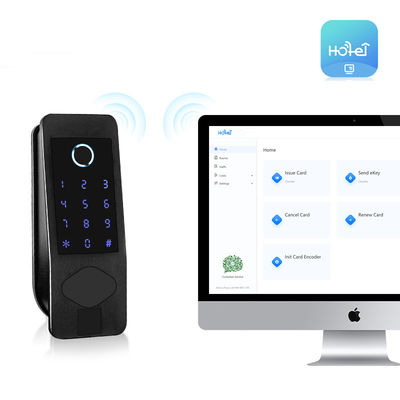 Kunci tahan air IP65 Kunci Pintu Pintar Luar Pembukaan Sidik Jari