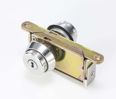 Pintu Kunci Kaca Kerangka Aluminium Silinder Ganda SUS304 Tutup Silinder