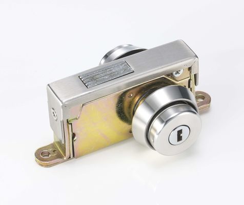 Pintu Kunci Kaca Kerangka Aluminium Silinder Ganda SUS304 Tutup Silinder