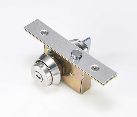 Single Cylinder SUS201 Face Plate Glass Door Lock Frame Aluminium