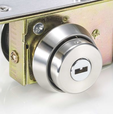 Single Cylinder SUS201 Face Plate Glass Door Lock Frame Aluminium