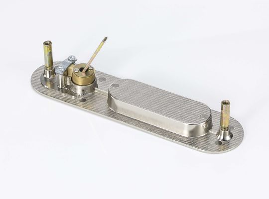 11mm Groove Deep Sliding Door Lock Zinc Alloy Material Sliver Warna