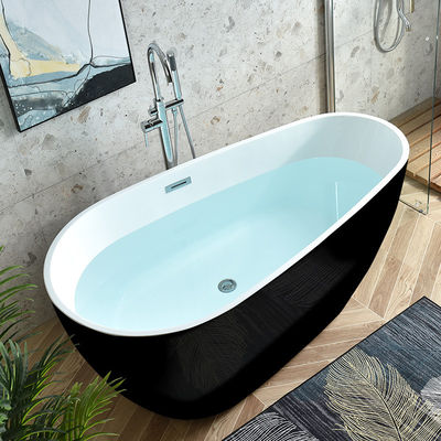 Bak mandi acrylic berbentuk oval yang berdiri bebas cUPC Certified