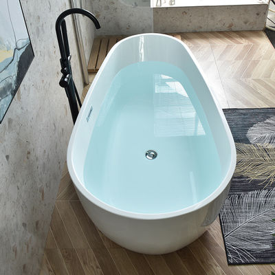Bak mandi acrylic berbentuk oval yang berdiri bebas cUPC Certified