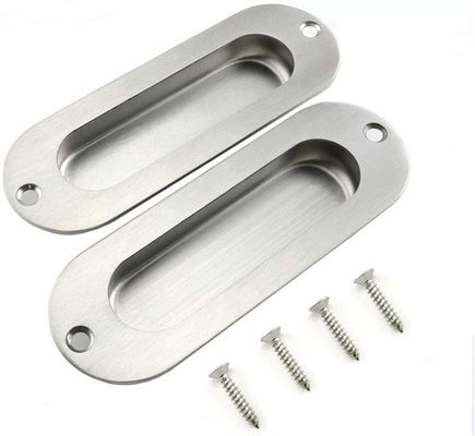Oval Stainless Steel Flush Disembunyikan Jari Tarik Genggam