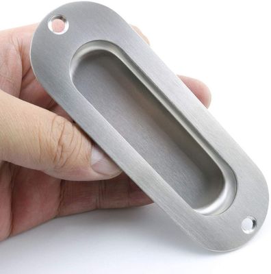 Oval Stainless Steel Flush Disembunyikan Jari Tarik Genggam