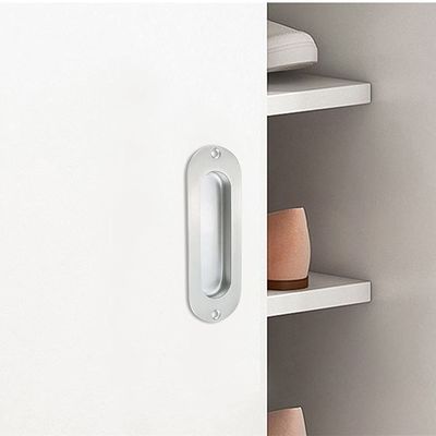 Oval Stainless Steel Flush Disembunyikan Jari Tarik Genggam