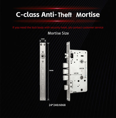Aluminium Alloy NFC Card Keypad Door Lock Untuk Rumah Apartemen Gedung Hotel