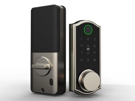 Remote Control Smart Door Lock Deadbolt 4pcs Baterai AA Untuk Pintu Kayu