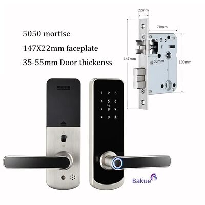 eKey Controller Tipe RFID Door Lock Featuring 2pcs Mechanical Key Durable Access Control Device untuk Berbagai Lingkungan