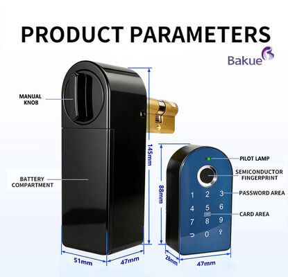 Smart Digital Door Lock Core BKA01 Perangkat Keamanan untuk Aplikasi Bisnis dan Rumah