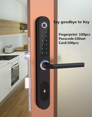 Bluetooth kontrol APP Smart Narrow Lock Aluminium untuk 30mm Pintu